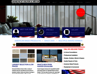 domenicksblinds.com screenshot