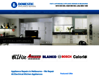 domesticappliancerepairs.com.au screenshot