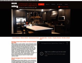 dominguezandsonscabinet.com screenshot