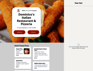 dominicositalianrestaurantpizzeria.com screenshot