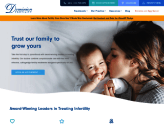 dominionfertility.com screenshot