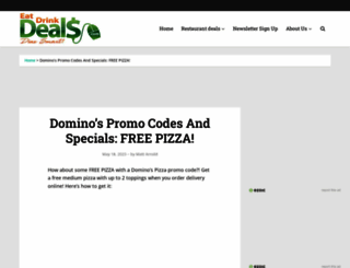 dominos-pizzacoupon.com screenshot