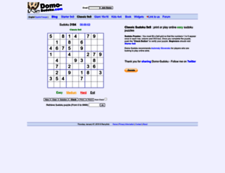 domo-sudoku.com screenshot