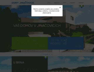 domyjinacovice.cz screenshot