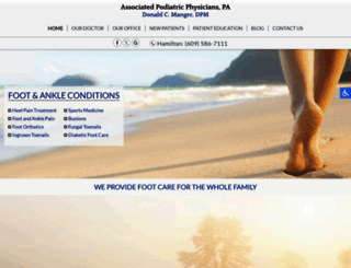 donaldmanger-podiatrist.com screenshot