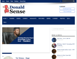 donaldsense.com screenshot