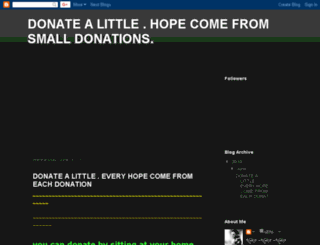 donate-little.blogspot.com screenshot