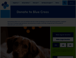 donate.bluecross.org.uk screenshot