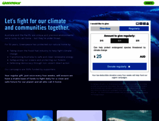 donate.greenpeace.org.au screenshot