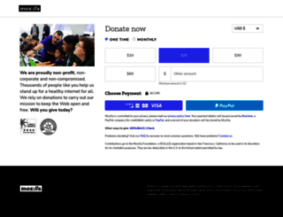 donate.mozilla.org screenshot