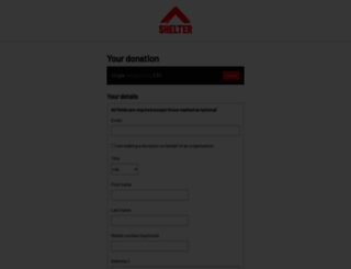 donate.shelter.org.uk screenshot