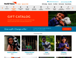 donate.worldvision.org screenshot