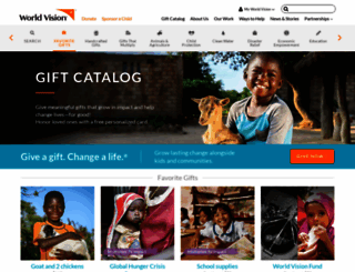 donate.worldvision.org screenshot