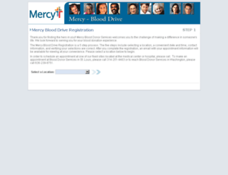 donateblood.mercy.net screenshot