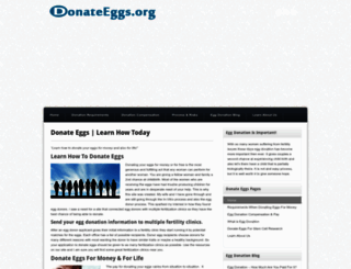 donateeggs.org screenshot