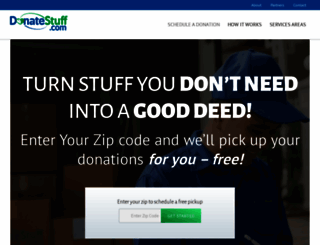 donatestuff.com screenshot