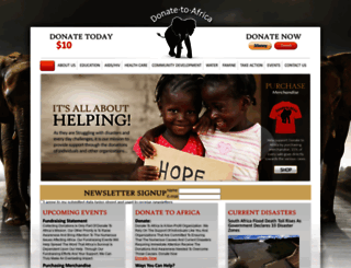donatetoafrica.org screenshot
