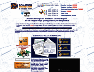 donationenvelope.com screenshot