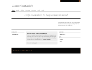 donationguide.wordpress.com screenshot