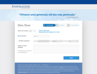 donations.inspiration.org screenshot