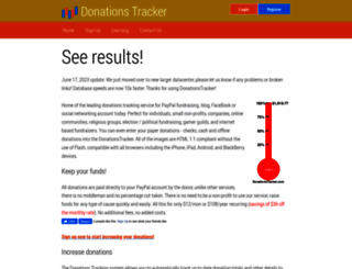 donationstracker.com screenshot