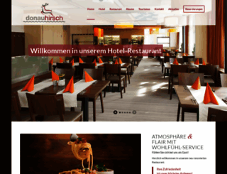 donau-hirsch-restaurant.de screenshot