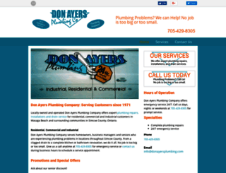 donayersplumbing.com screenshot
