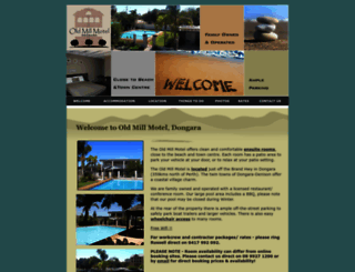 dongaraoldmillmotel.com.au screenshot