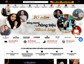 donghochinhhang.com screenshot