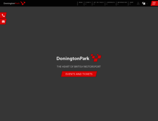 donington-park.co.uk screenshot