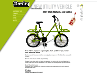 donkybike.com screenshot