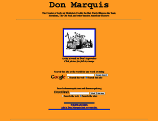 donmarquis.org screenshot