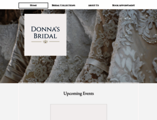 donnas-bridal.com screenshot