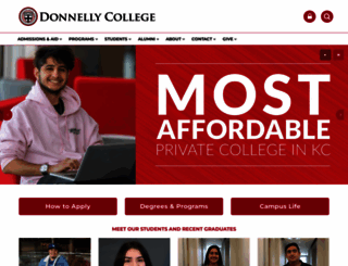 donnelly.edu screenshot