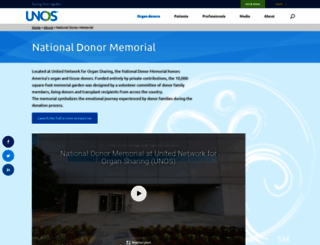 donormemorial.org screenshot