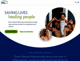 donornetworkwest.org screenshot