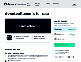 donotcall.com screenshot