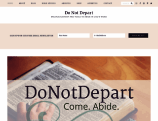 donotdepart.com screenshot
