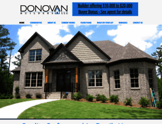 donovanbuildersllc.com screenshot