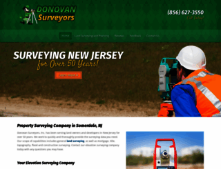 donovansurveyorsnj.com screenshot