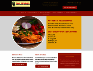 donpedrosfamilymexicanrestaurant.com screenshot