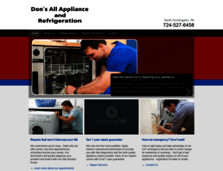 donsallappliancerepair.com screenshot