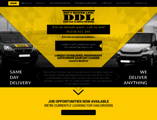 dontdeliverlate.co.uk screenshot