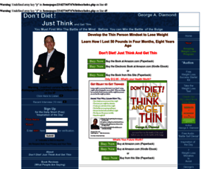 dontdietjustthink.com screenshot