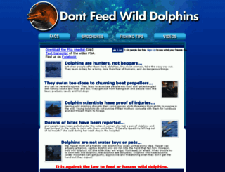 dontfeedwilddolphins.org screenshot