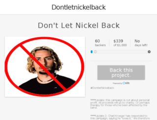 dontletnickelback.tilt.com screenshot