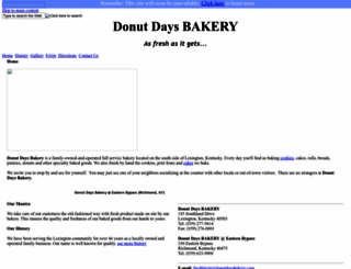 donutdaysbakery.com screenshot