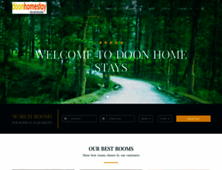 doonhomestays.com screenshot