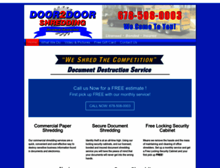door2doorshredding.com screenshot