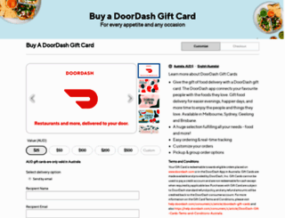 doordashaus.launchgiftcards.com screenshot